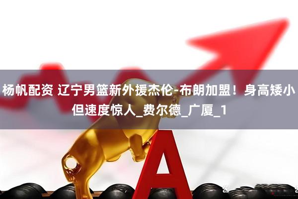 杨帆配资 辽宁男篮新外援杰伦-布朗加盟！身高矮小但速度惊人_费尔德_广厦_1