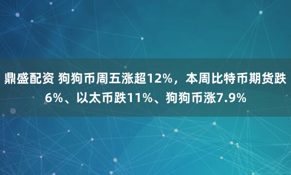鼎盛配资 狗狗币周五涨超12%,本周比特币期货跌6%、以太币跌11%、狗狗币涨7.9%